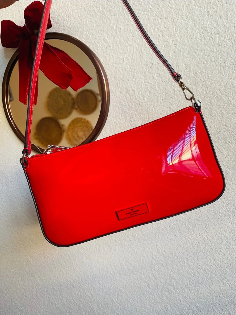 kate spade Red Patent Shoulder Bag